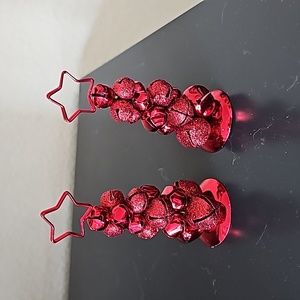 2 Red Christmas Trees